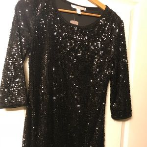 Black sequined forever 21 dress